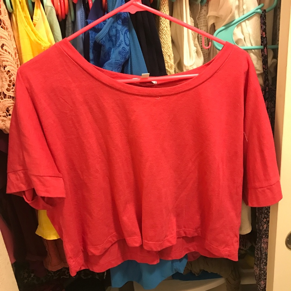 Pink crop top